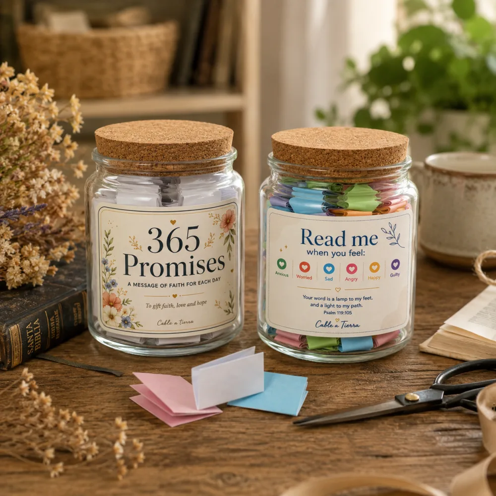 Example of a finished promise jar
